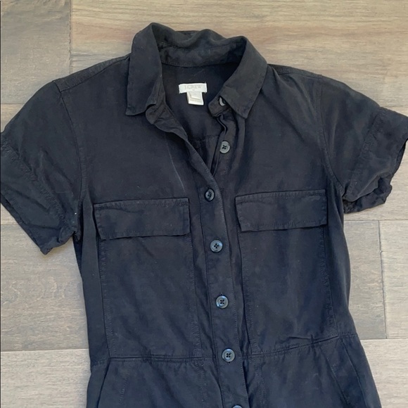 Black J.Crew Cargo style dress - Picture 2 of 3